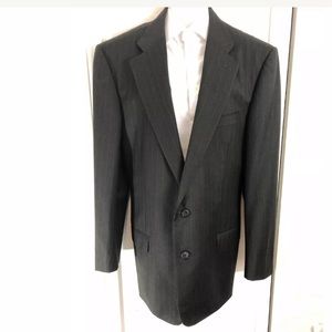 Ermenegildo Zegna Olive Green Pinstripe 2 Pc. Suit